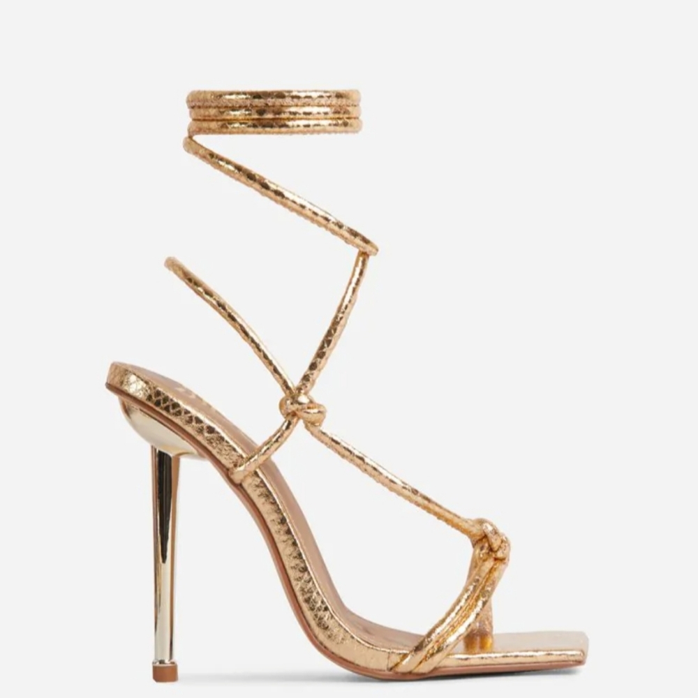 ❤️‍🔥 EGO ORBIT GOLD HEELS ❤️‍🔥